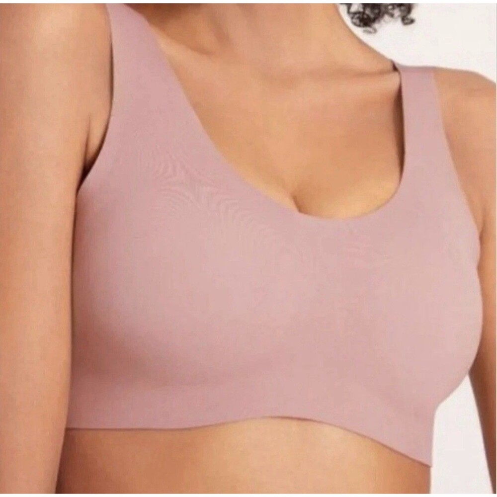 Knix Luxelift Pullover Wireless Seamless Bra Pink Padded XL+